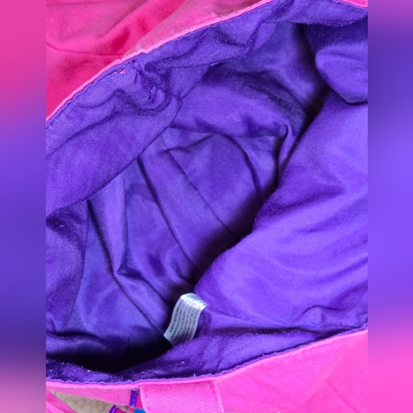 Polo Ralph Lauren Big Pony Pink Green Purple Canvas Zip Tote Bag Large - Picture 7 of 7